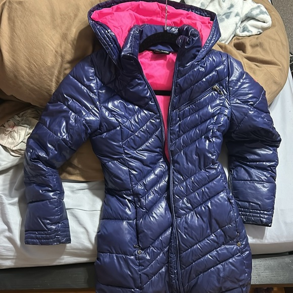Girls Spyder winter jackett puffer aize M purple - Picture 4 of 8